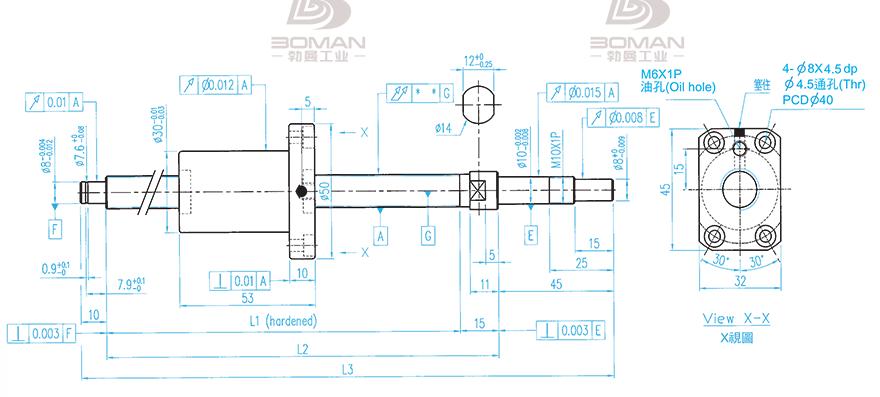 TBI XSVR01210B1DGC5-580-P1 tbi滚珠丝杆研磨精度多少